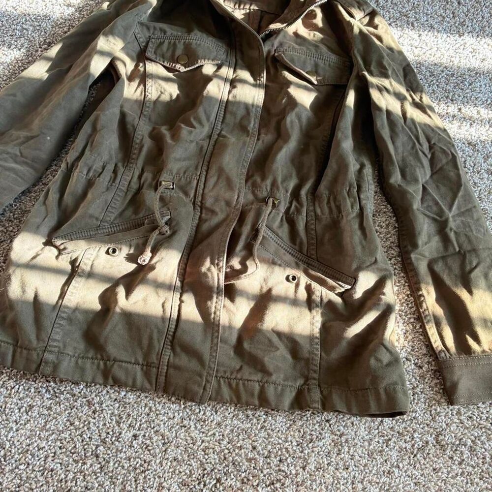 Lucky-brand Women's Khaki and Green Jacket